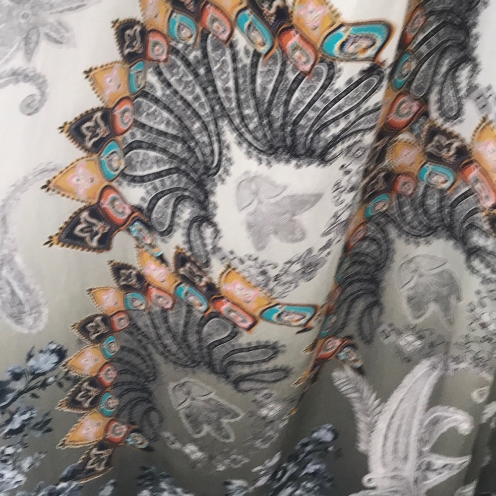 SOLD! Soft Surroundings Abstract Paisley Maxi - Picture 2 of 5